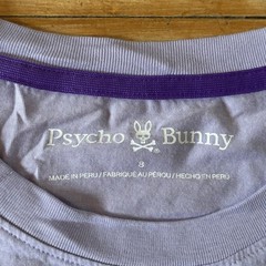 Psycho Bunny T-Shirt Mens Size 8 2XL Light Purple Puff Print Logo Pima Cotton