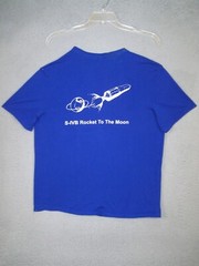 Douglas Shirt Adult Large Blur Graphic S-IVB Rocket to The Moon Test Center Men