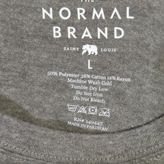 The Normal Brand T-Shirt Men’s L Gray Long Sleeve Crew
