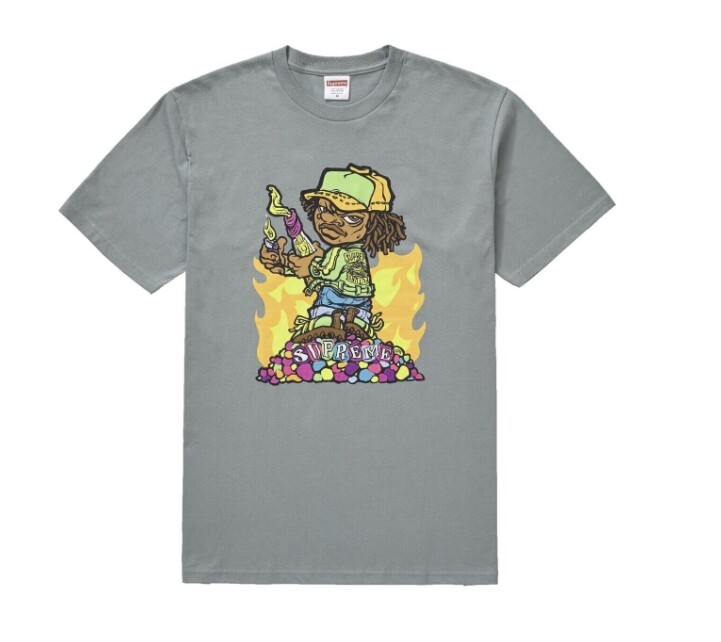 SUPREME SS2019 New York Molotov Kid Tee DARK SAGE Men’s Size Small – NEW, SEALED
