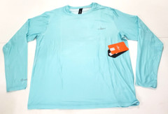 Habit Crooked Elm Graphic Tee Shirt Mens L Blue Long Sleeve NWT