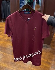 Polo Ralph Lauren Mens V neck short sleeve T shirt- Custom Slim Fit