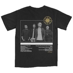 Men’s All Time Low Wake Up Sunshine Track List T-shirt Small Black