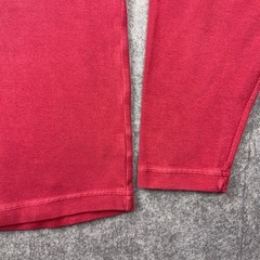 American Giant Shirt Mens Large Red Thermal Long Sleeve Heavy Cotton Made In USA