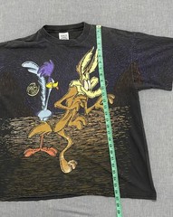 Vintage 90s Wile E coyote the road runner Looney Tunes All over print size XL