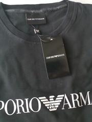 Emporio Armani Black Men’s Cotton T-Shirt EA Long sleeve Size M*L*XL*XXL