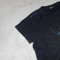 Christian Audigier T-shirt vintage Rhinestones print Ed hardy type y2k Size XL