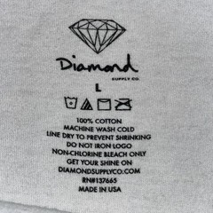 Diamond Supply Co. Virgin Mary Graphic White Crewneck Men’s Street T-Shirt Sz L