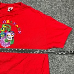 ALSTYLE T Shirt Men XL Red New Orleans French Quarter Mardi Gras Mask