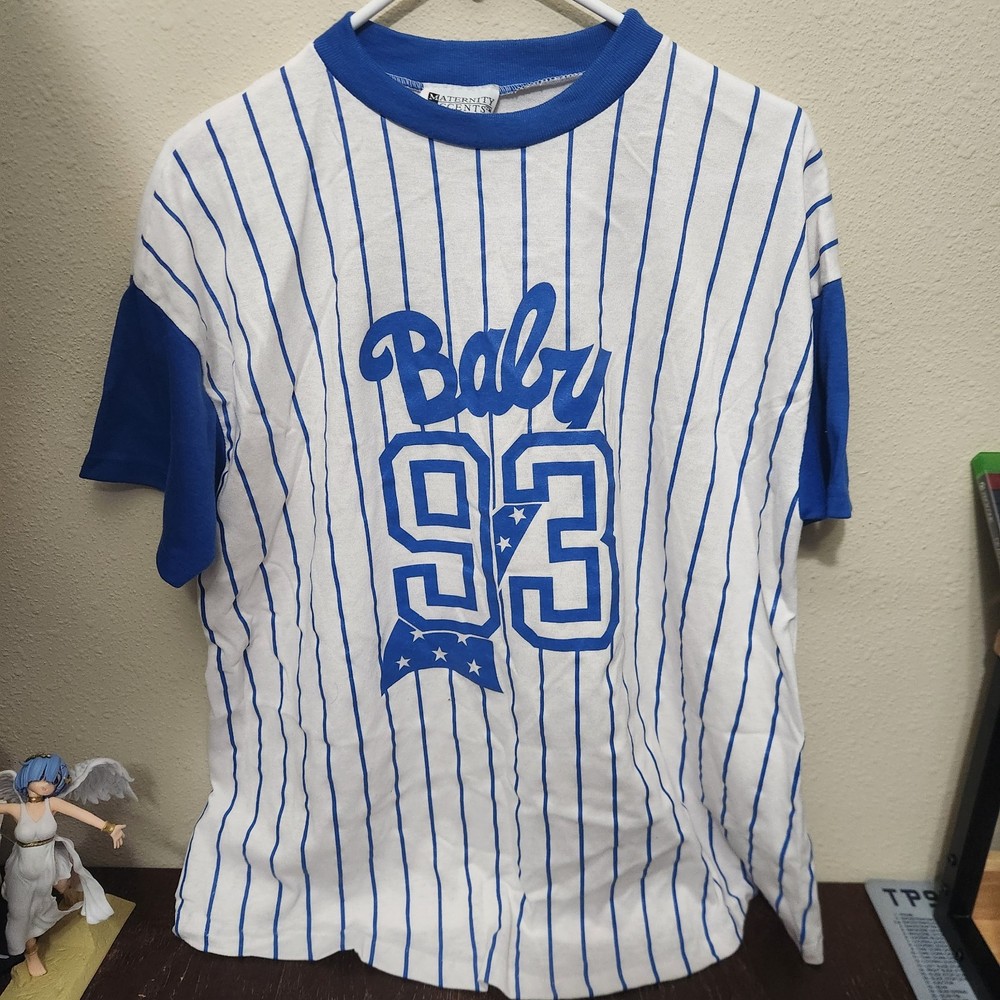 Vintage Single Stich Baseball Jersey,Baby 93 Maternity Accents Size M Unisex