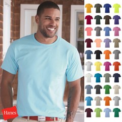Hanes Mens Comfort T-Shirt Heavyweight 100% Cotton Plain Basic Tee 5250
