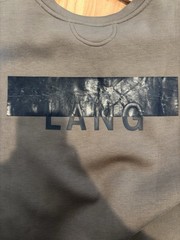 Helmut Lang Men’s Logo Long Sleeve Sweatshirt. Size Large
