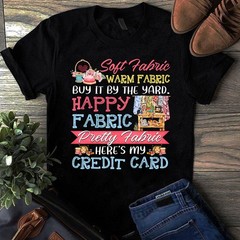 Soft Fabric Warm Fabric Buy It by the Yard Happy Fabric Sewing Quilting Tshirt