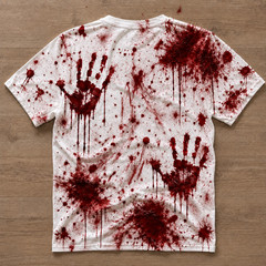 Its Not My Blood Halloween T-Shirt 3D Bloody Horror Funny Costume (S-5XL)