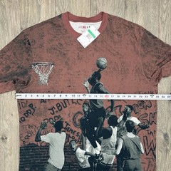 Air Jordan T Shirt Size XL Mens Red Black Graphic Crew 85 Short Sleeve