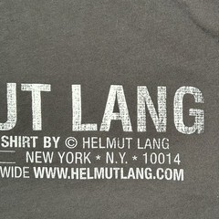 Helmut Lang Meatpacking Crewneck T Shirt Gray Large NYC Designer Tee