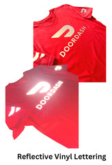 Reflective Tshirt DoorDash or Flex Delivery Driver Red Blue Black Door Dash