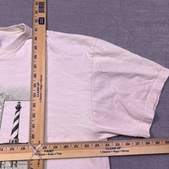 VTG Gear For Sports Unisex Ivory Navy Pier Casual Wear Crew Neck T-Shirt Size XL