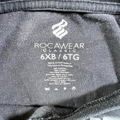 VINTAGE Rocawear Classic T-Shirt Mens 6X Big Tall Black Graphic Print Oversized