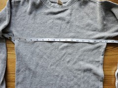The Flat Head Gray Thermal LS Crew Neck T-Shirt – Size 40 (Fits Small)