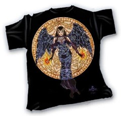 Black Angel BT123 Cotton T-Shirt By Alchemy Gothic