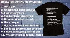 Gift for Father T shirt Rules for Dating My Daughter T shirt Tee Shirt ten rules
