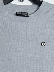 Southpole Authentic Collection Gray Waffle Knit Long Sleeve Shirt XL item 306