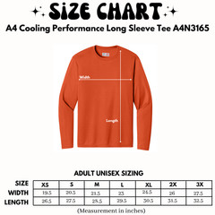 UPF 44+ A4 Cooling Performance Long Sleeve Tee A4N3165 XS-3XL