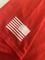 Nine Line T Shirt Adult Red Text Logo Police Support Has Misprint 2 Side 3XL