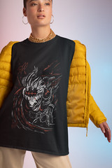Asta Yuno T-shirt Black Clover Anime Manga Asta Girl Gifts Black Shirt All Size
