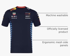 F1 Formula One Oracle Red Bull Racing Team Castore Official T-Shirt Size L NWT