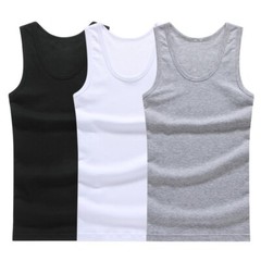 6 Packs Mens 100% Cotton Tank Top Ribbed A-Shirt Wife-Beater Undershirt S-2XL