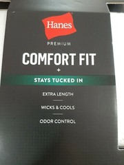 Hanes Premium Men’s 3 Pack Comfort Fit Crew T-Shirts Size Medium White X Length