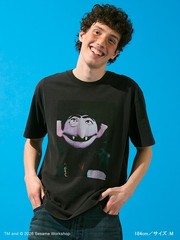 SESAME STREET 【UNISEX】Vintage Photo T-Shirt Size M / L Black From JP NEW