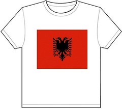 ALBANIA COUNTRY FLAG T-SHIRT TEE PICTURE PHOTO albanian eagle tirana red 191