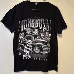 Homeboys Lets Cruise Lowrider Bomb Shirt Large Cholo Chola Paisley BG48