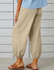 Womens Casual Lantern Harem Loose Capris Pants Summer Yoga Slacks Trousers