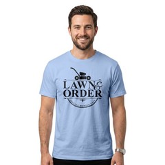 Lawn & Order T-Shirt | Funny Lawn Mowing Shirt | Gardening & Landscaping Gift