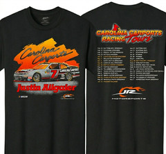Justin Allgaier #7 JR Motorsports Carolina Carports Black Racing T-Shirt