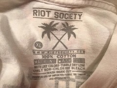 Riot Society Tiger Rose Long Sleeve Graphic Shirt Size XLarge