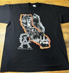 Weiv Gear California State Noir Bear Graphic Print Tee Men’s Size 3XL, USA Made