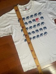 Vintage Republican Political Elephant George T Shirt (Size XL) Single Stitch