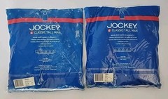 Vtg Jockey White Tall Man Modern Fit A-Shirt Tank Cotton NIP 4XL 2 Packs Of 2