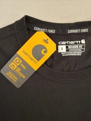 NWT Carhartt Force Relaxed Fit Pocket T-shirt Men’s Small Black Logo