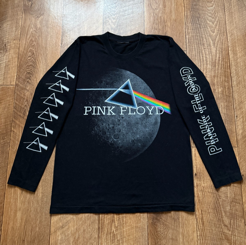 VTG Pink Floyd Dark Side of The Moon 90’s Single Stitch Long Sleeve T-shirt S/M
