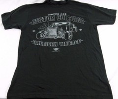Mens NEW Motor Age Short Sleeve Black Custom Culture T Shirt Size M 2X