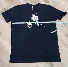 President Ronald Reagan T-Shirt Men’s XL Navy Blue Giving The Finger S/S