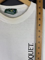 Vintage 90’s Croquet White Shirt Promo Sports XL Color Rare Game Art
