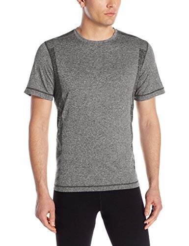 Asics Men’s Hot Shot Heathered Training Shirt, Grey Heather – Small
