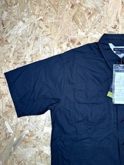 5.11 Tactical Series Shirt Mens Large Black Cotton Short Sleeve Button Up New